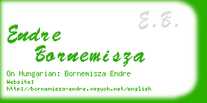 endre bornemisza business card